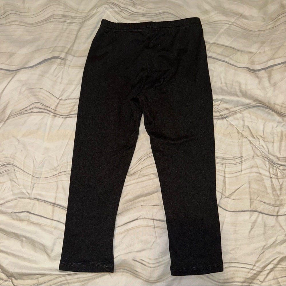Disney Classic Black Kids Leggings - Picture 3 of 3